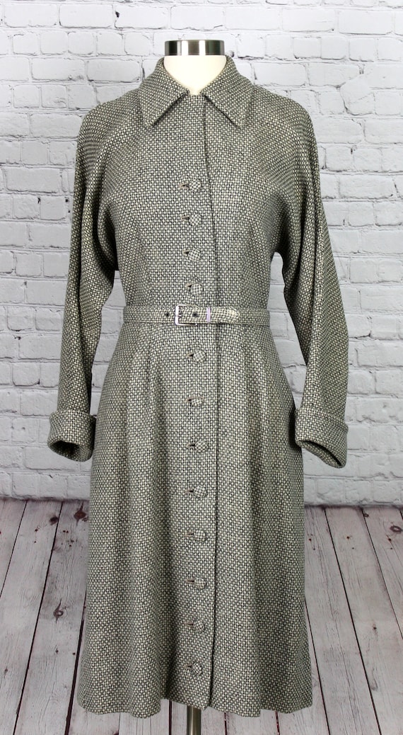 Silver Lining Wool Dress - image 1