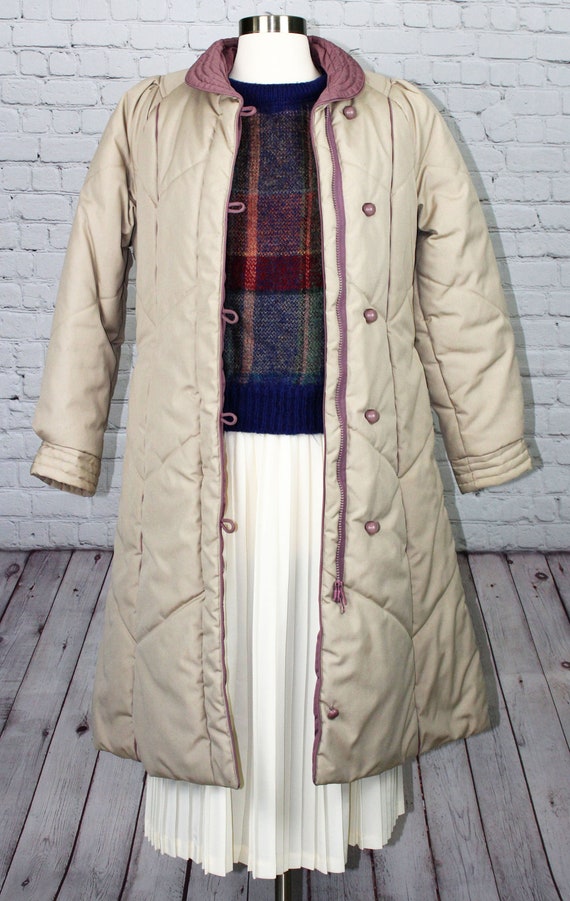 Beige/Mauve Winter Parka