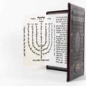 Pitum Haketoret written on real leather parchment by an expert in Jewish writing inside a leather binding with your name stamped on it