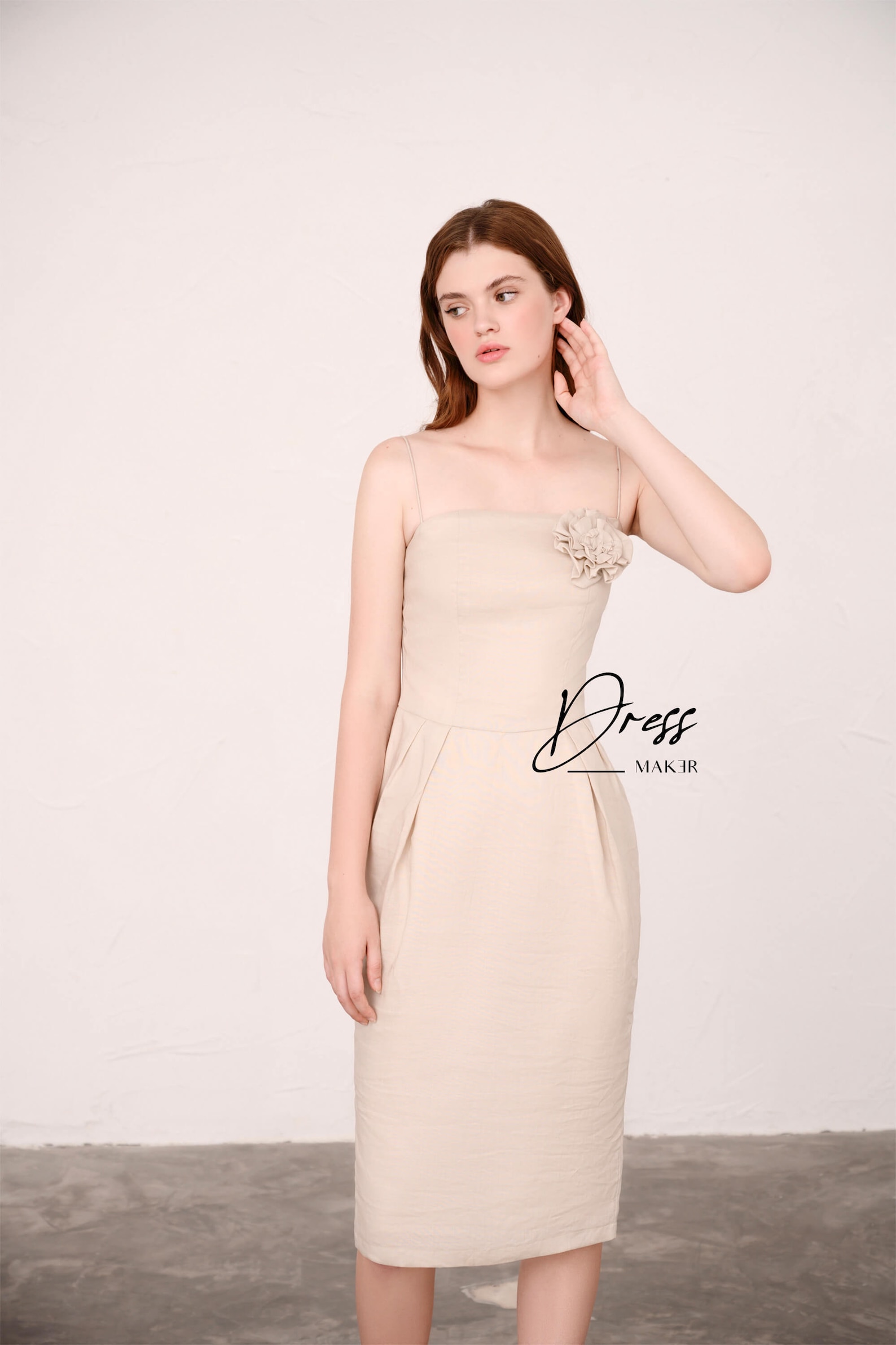 Pretty White Linen Cocktail Dress/Formal White Dress/Wedding Etsy