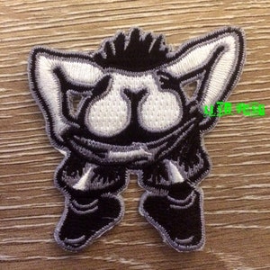 KISS MY ASS Patch Embroidered Iron On outlaw biker funny motorcycle vest patch