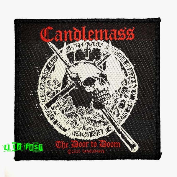 CANDLEMASS The Door To Doom Patch Woven doom metal thrash metal patches official licensed