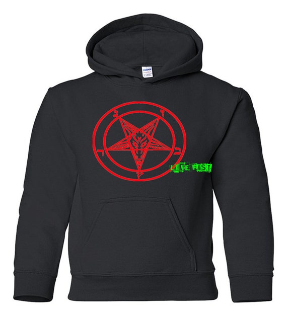 BAPHOMET PENTAGRAM HOODIE Sweatshirt Anton Lavey Aleister - Etsy