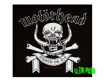 MOTORHEAD March or Die Patch Officially Licensed patches, thrash metal, speed metal, nwobhm