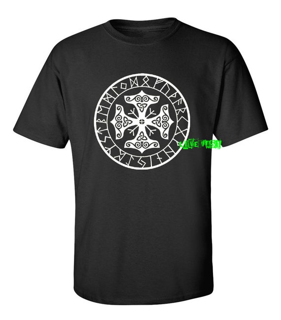 Valknut Symbol T-Shirt Viking Norse Occult Wicca Graphic Tee Valknut Symbol T-Shirt Viking Norse Occult Wicca Graphic Tee