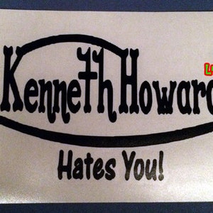 Kenneth Howard Hates You Decal Sticker hot rod rat rod chopper motorcycle kustom kulture artist pin striper lengend