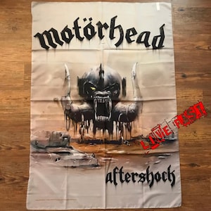 MOTORHEAD - AFTERSHOCK FLAG Banner Tapestry Fabric Poster