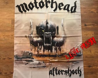 MOTORHEAD - AFTERSHOCK FLAG Banner Tapestry Fabric Poster