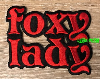 FOXY LADY PATCH psychedelic acid rock hippie girl jacket patches vintage retro