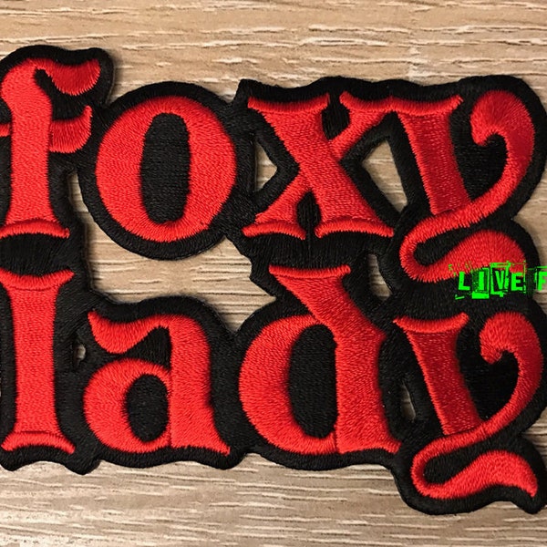 FOXY LADY PATCH psychedelic acid rock hippie girl jacket patches vintage retro