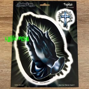 PRAYING HANDS Sticker Decal