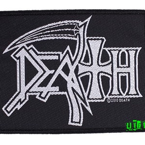 DEATH BAND PATCH Logo Woven death metal official licensed death band patch from 2009