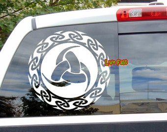 Horns of Odin Triskele Decal: Viking Celtic Symbol Sticker