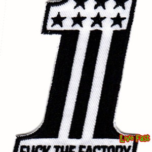 JODER LA FÁBRICA Patch ftf ftw cultura motera chopper personalizada