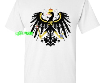Prussia Prussian Eagle T Shirt Prussia Battle Flag imperial germany poland ww1