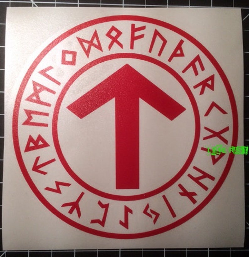 TYR WARRIOR RUNE Decal Sticker Vinyl Asatru Pagan Odin Thor - Etsy