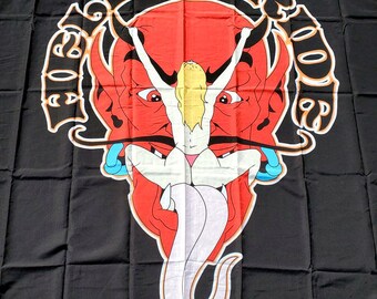 HELL RIDE Wall Banner Tapestry Flag vintage biker motorcycle club house garage