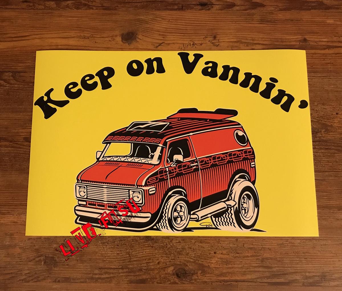 Keep Truckin Poster - Etsy