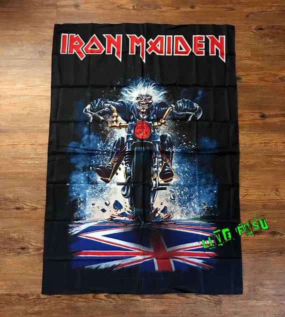 Iron Maiden Eddie Motorcycle Banner – NWOBHM Tapestry Poster - Etsy