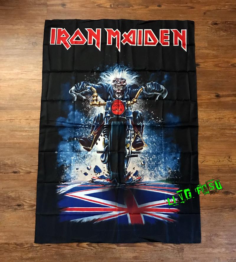 Iron Maiden Eddie Motorcycle Banner – NWOBHM Tapestry Poster - Etsy