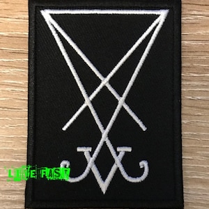 SIGIL OF LUCIFER Patch 666 satanic occult symbols black metal death metal music