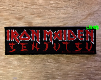 IRON MAIDEN SENJUTSU Strip Patch Woven Officially licensed patches
