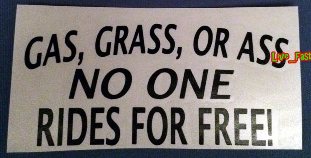 T-shirt Biker Gas Grass Ass – Motif Crâne – Tailles S à 4XL – 100% Coton – Pour Motards