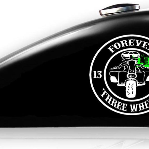 Motorcycle Trike Decal Etsy