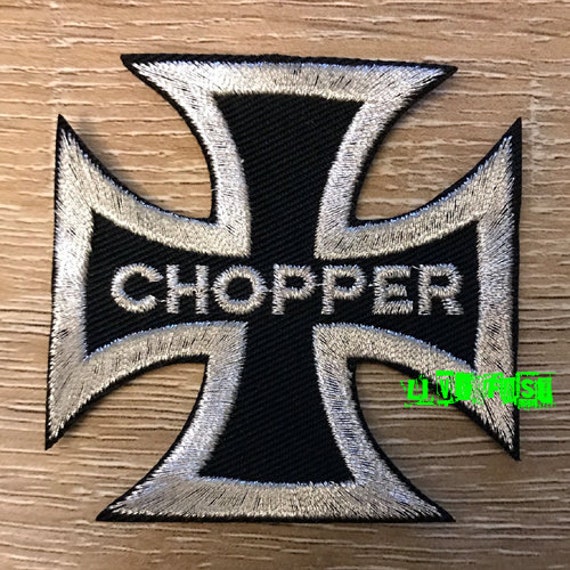 IRON CROSS CHOPPER Motorcycle Patch vintage biker pat… Gem