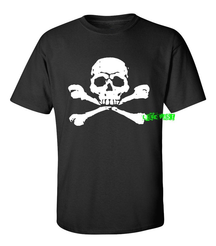 SKULL \u0026 CROSS BONES T Shirt | Etsy 