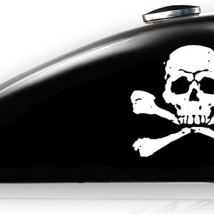 SKULL CROSS BONES Decal sticker motorcycle gas tank art biker custom chopper