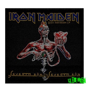 IRON MAIDEN Seventh Son of a Seventh Son Patch Woven Officially licensed heavy metal music patches