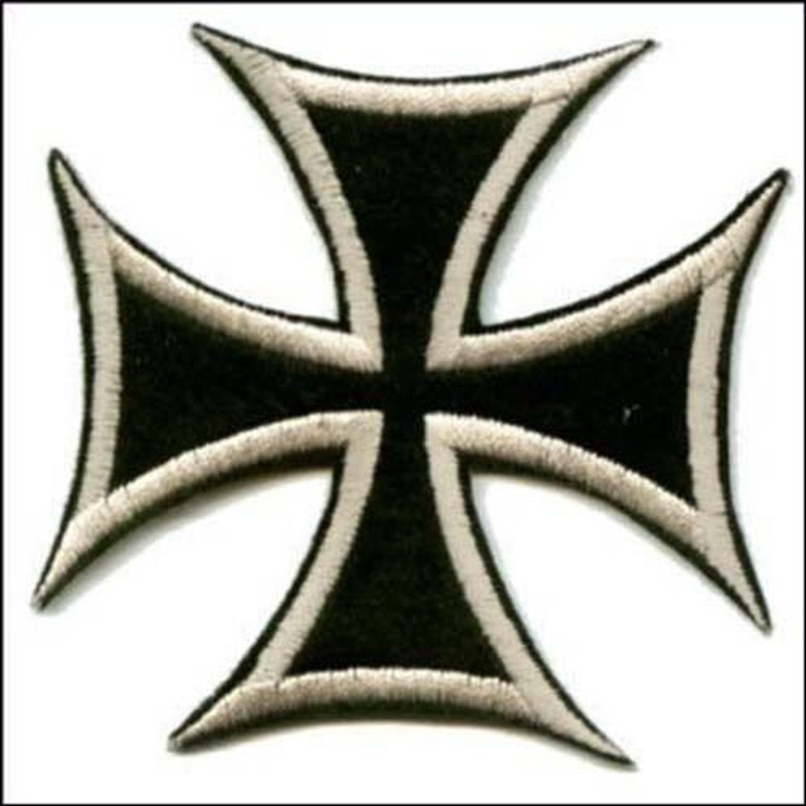 IRON CROSS PATCH maltese cross outlaw biker chopper motorcycle Etsy