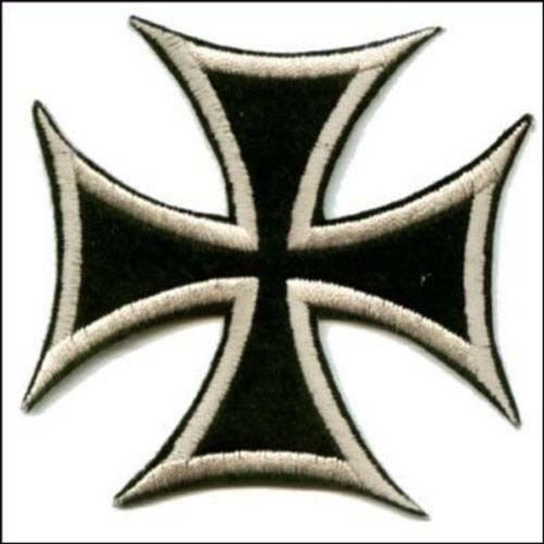 IRON CROSS PATCH Maltese Cross Outlaw Biker Chopper Motorcycle Etsy Australia