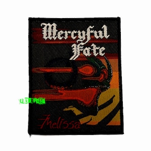 MERCYFUL FATE MELISSA Patch Woven king diamond the brats heavy metal, thrash metal, speed metal patches