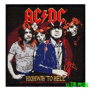 AC/DC Highway to Hell Patch Woven sew on patch album cover art