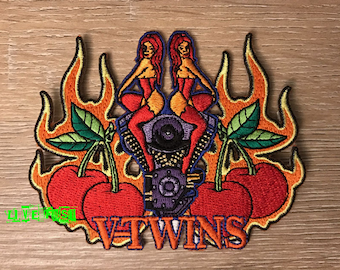 BIKER PATCH biker sexy girls v twin engine chopper motorcycle jacket vest iron on
