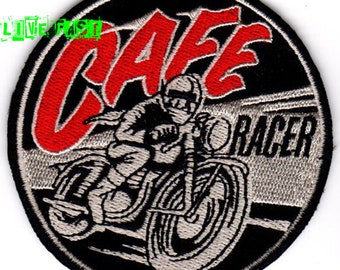 CAFE RACER MOTORCYCLES Patch Embroidered Iron On 59 ton up boys british biker