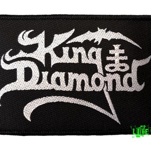 KING DIAMOND LOGO Patch Woven the brats heavy metal, thrash metal, speed metal patches
