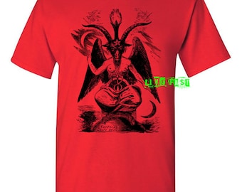 BAPHOMET T SHIRT satan satanic satanism 666 goth black metal aleister crowley esoteric occult