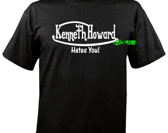 Kenneth Howard Hates You! T-Shirt: Von Dutch Pinstriping, Hot Rod, Custom Car Culture