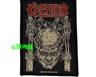 Kreator Skulls & Skeletons Woven Patch - Officially Licensed