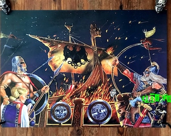 Viking Funeral Art Print: Valhalla Nordic Pagan Poster
