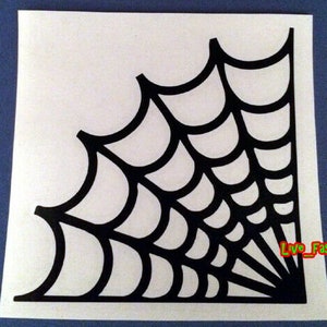 SPIDER WEB DECAL Sticker Vinyl goth gothic psychobilly horror punk