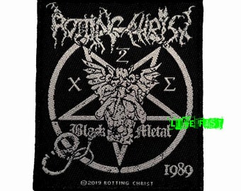 ROTTING CHRIST Black Metal Patch Woven black metal band death metal music