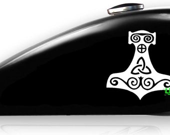 Thor's Hammer Decal: Mjolnir, Asatru, Norse Pagan Vinyl Sticker