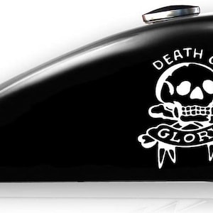 SKULL CROSS BONES Decal sticker motorcycle gas tank art biker custom chopper