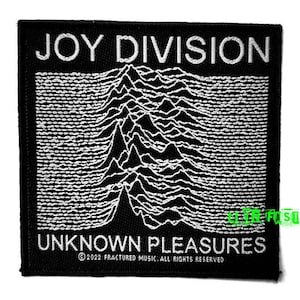 JOY DIVISION Unknown Pleasures Patch Woven post punk rock new wave patches official licensed