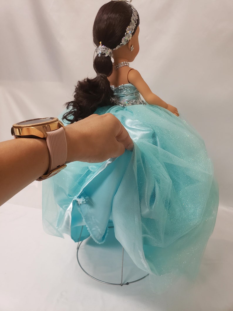 26 DISNEY THEMED JASMINE Quinceañera Aqua and Silver Etsy