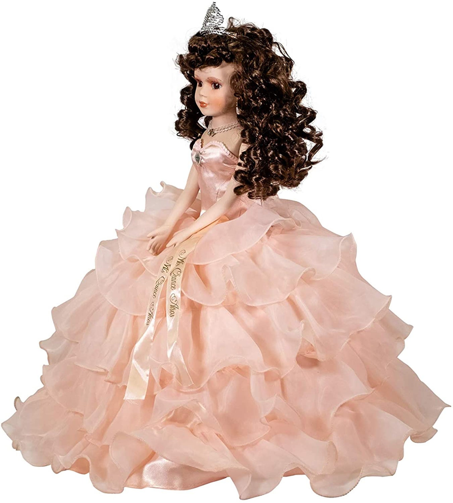 18 Quinceanera Doll with Ruffled Dress Etsy